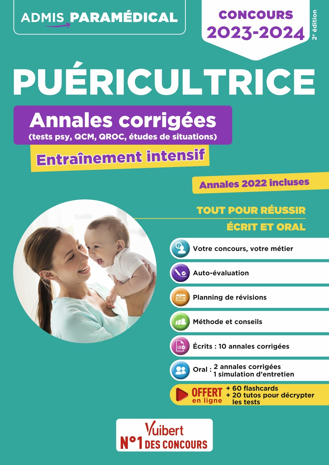 Concours Puéricultrice - Annales corrigées - Sujets 2023