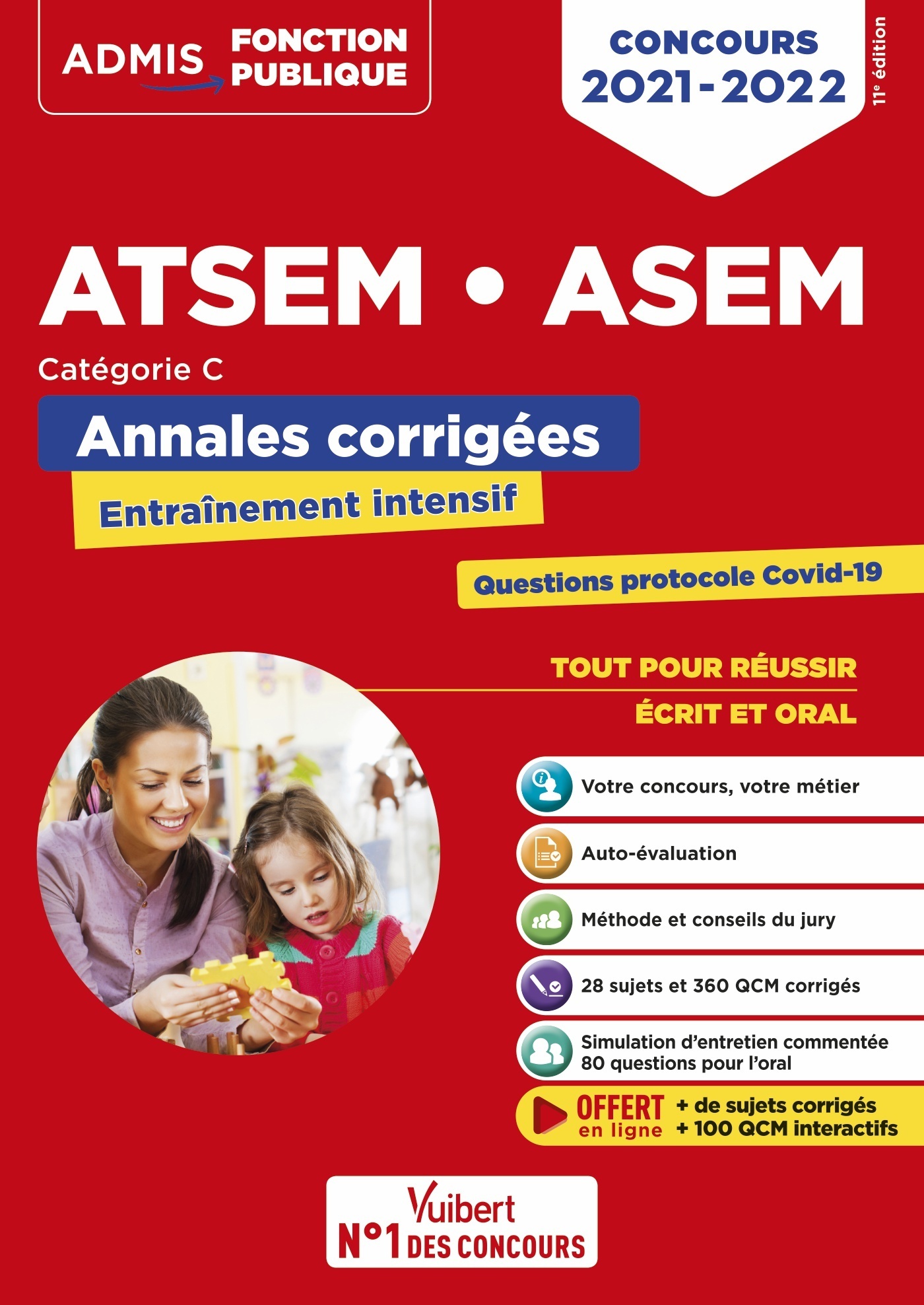 Concours ATSEM et ASEM - Catégorie C - Annales corrigées