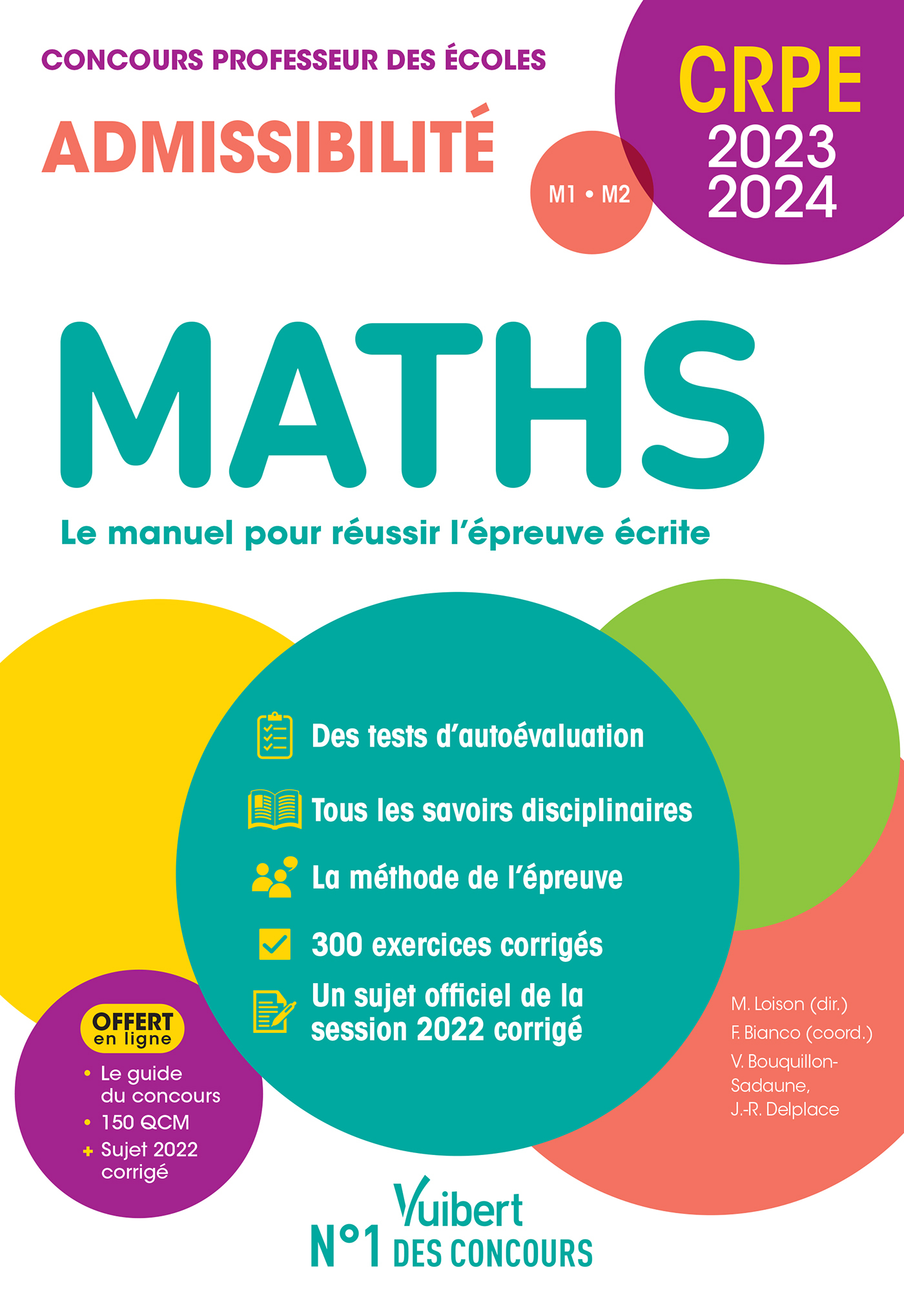 Maths - CRPE 2023-2024 - Epreuve écrite d'admissibilité