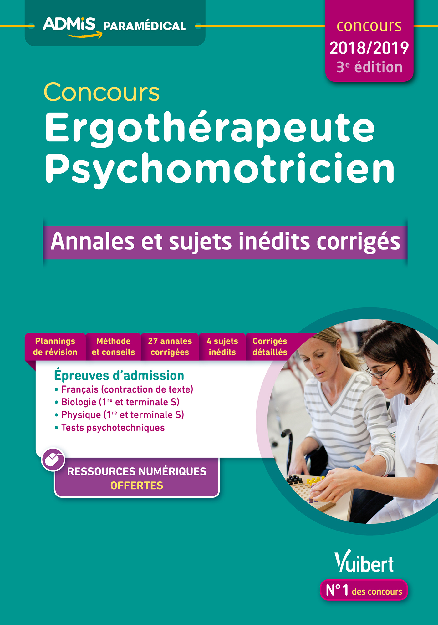 Concours Ergothérapeute et Psychomotricien - Annales et sujets inédits corrigés