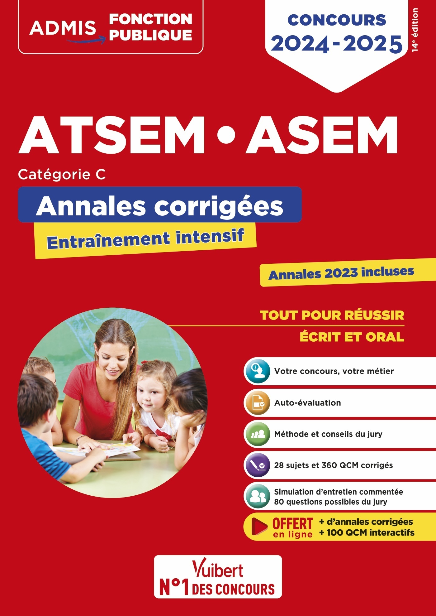 Concours ATSEM et ASEM - Catégorie C - Annales corrigées