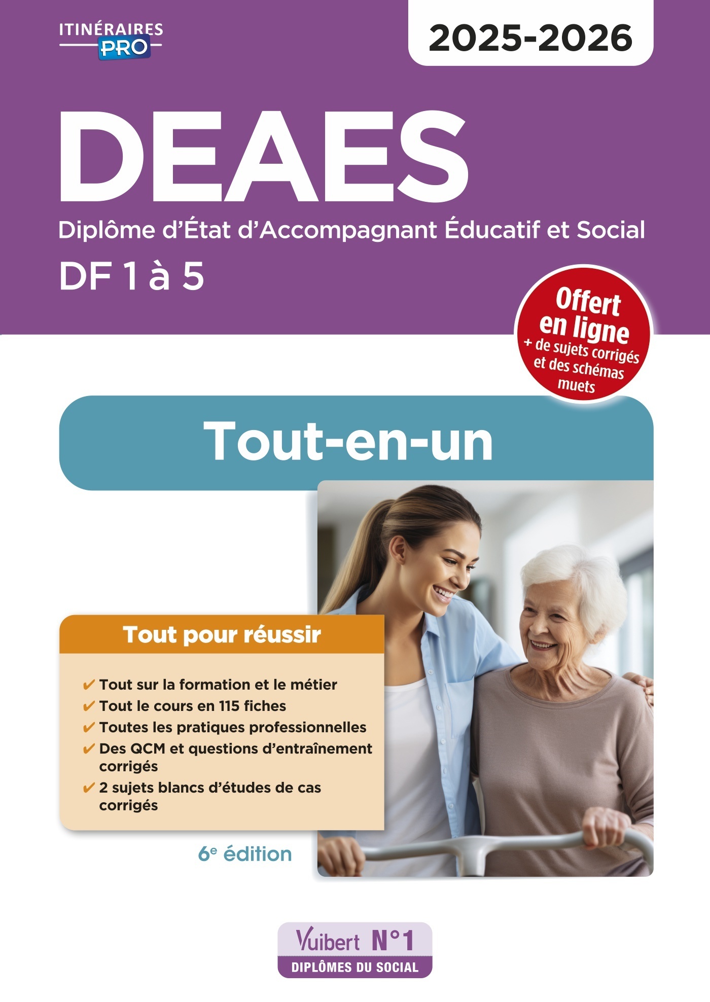 DEAES - Domaines de formation 1 à 5 - Préparation complète pour réussir sa formation - Tout-en-un