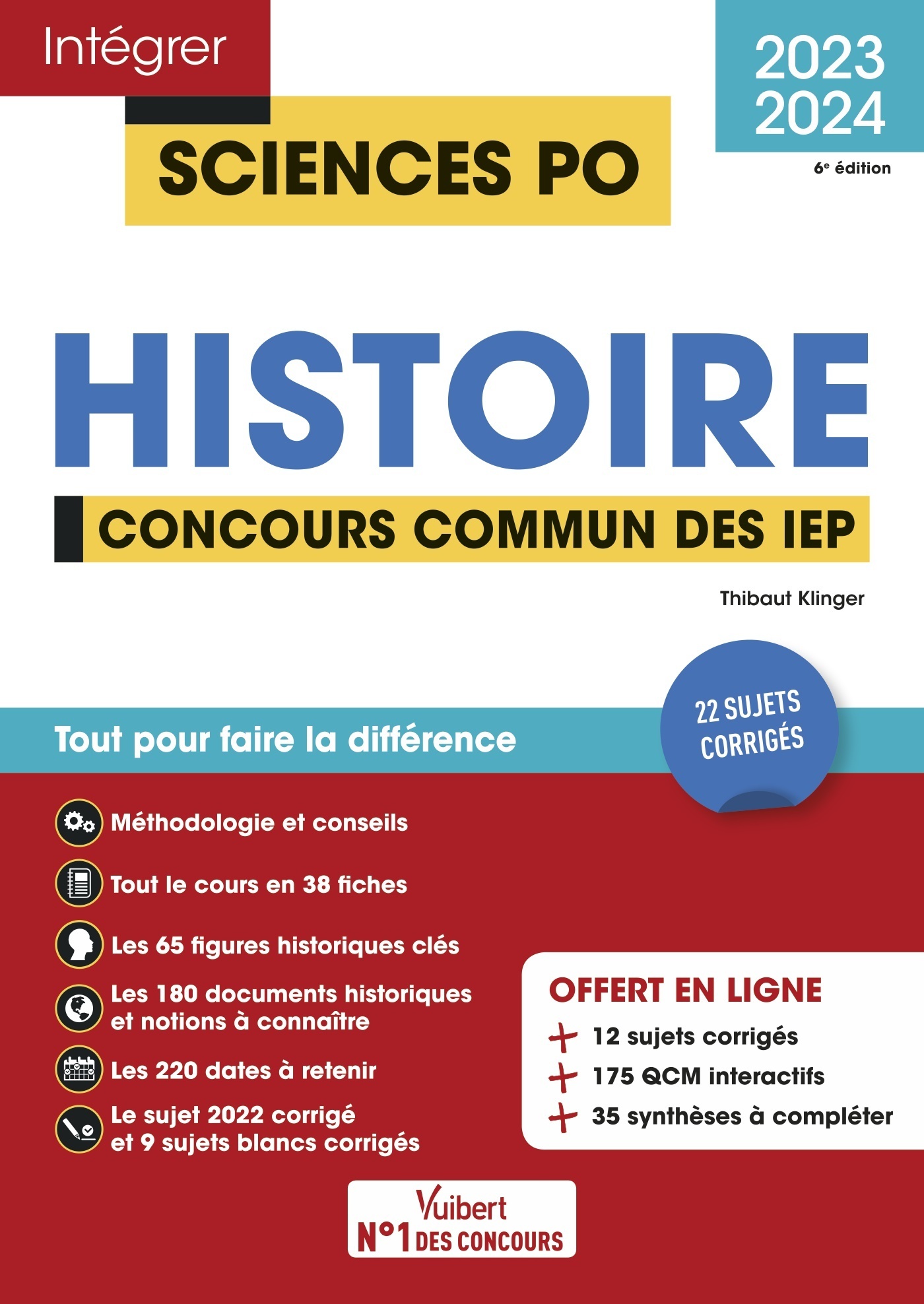 Sciences Po - Histoire - Concours commun des IEP 2023-2024