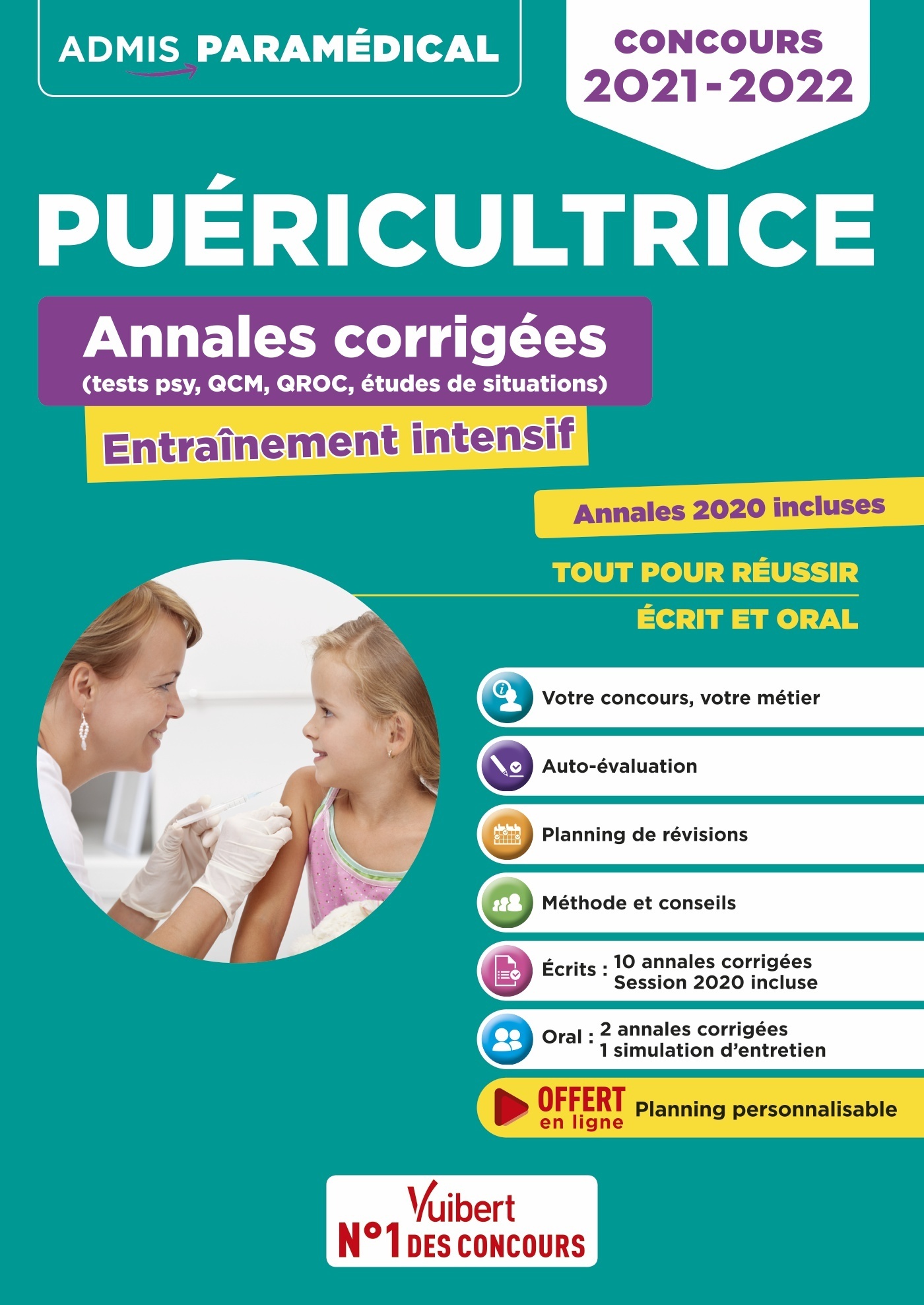 Concours Puéricultrice - Annales corrigées - Sujets 2020