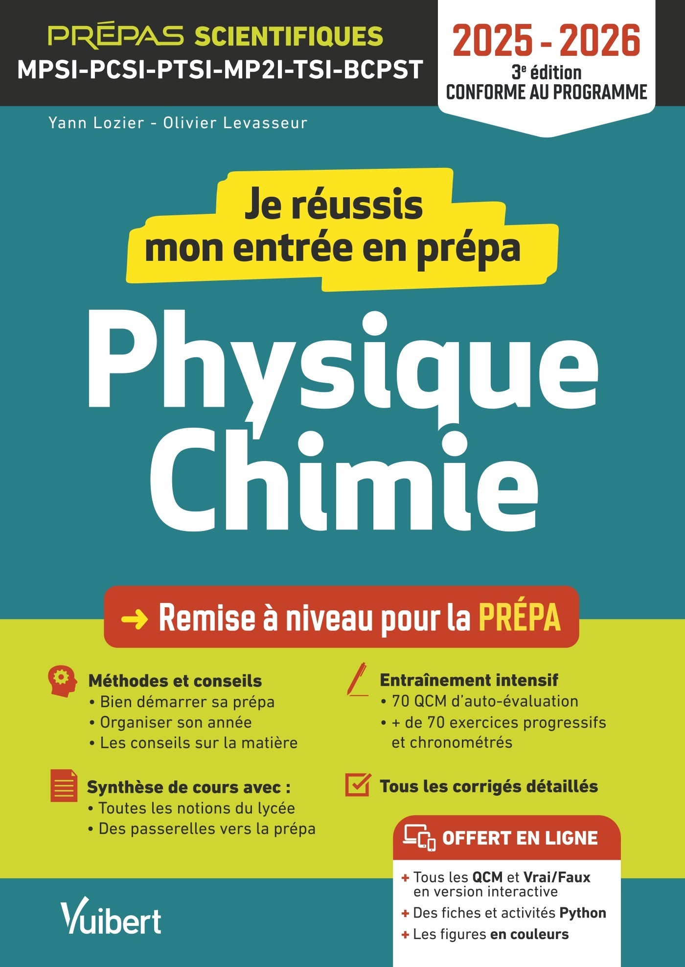 Je réussis mon entrée en prépa scientifique. Physique-Chimie 2025-2026