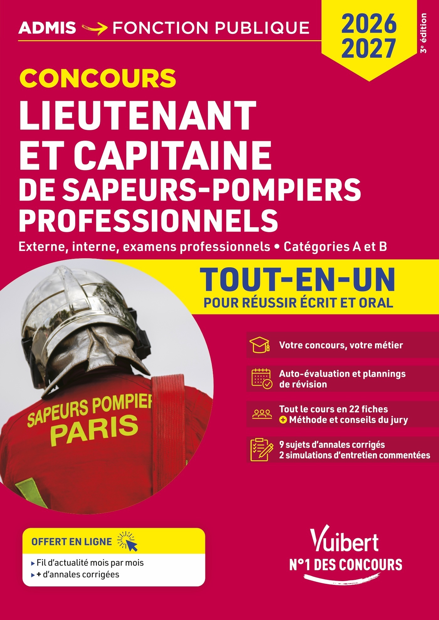 Concours Lieutenant et Capitaine de sapeurs-pompiers professionnels - Catégories A et B - Tout-en-un