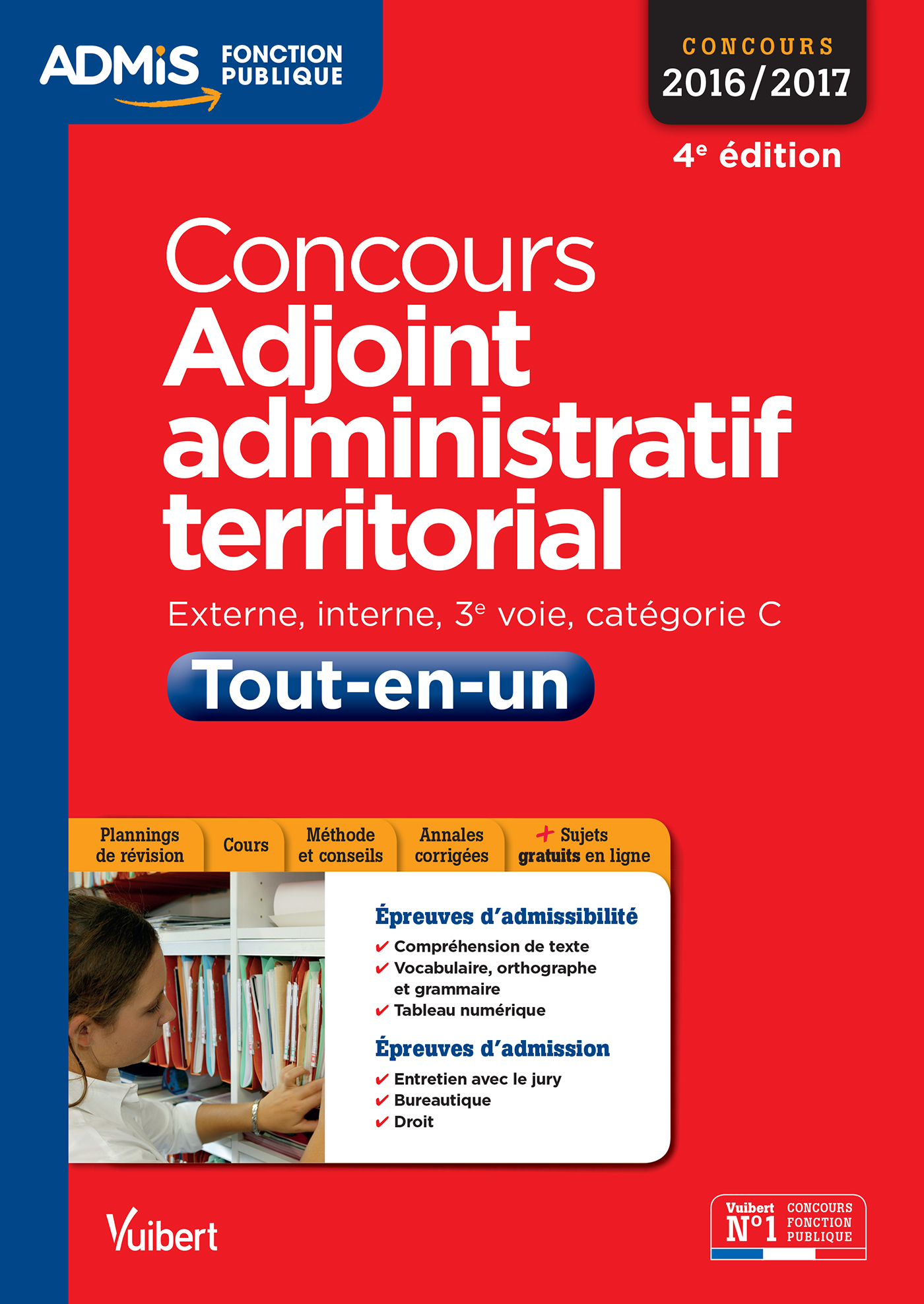 Concours Adjoint administratif territorial - Catégorie C - Tout-en-un