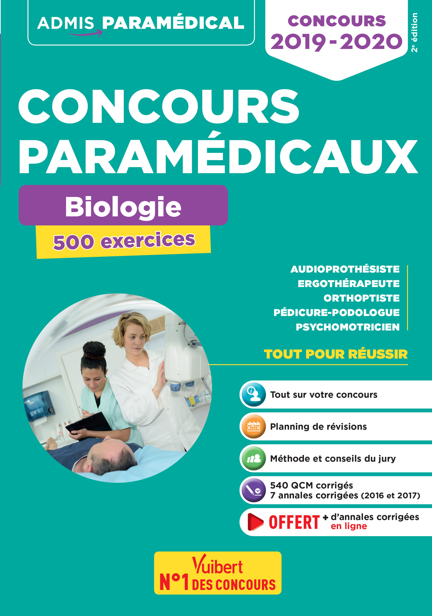 Concours paramédicaux - Biologie - 500 exercices