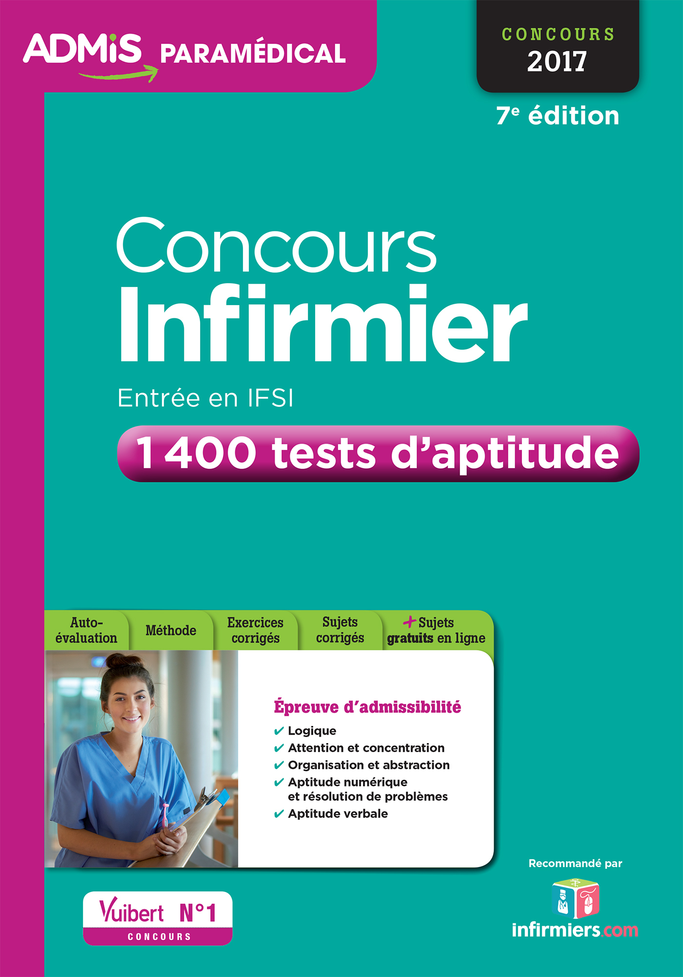 Concours Infirmier - Entrée en IFSI - 1 400 tests d'aptitude