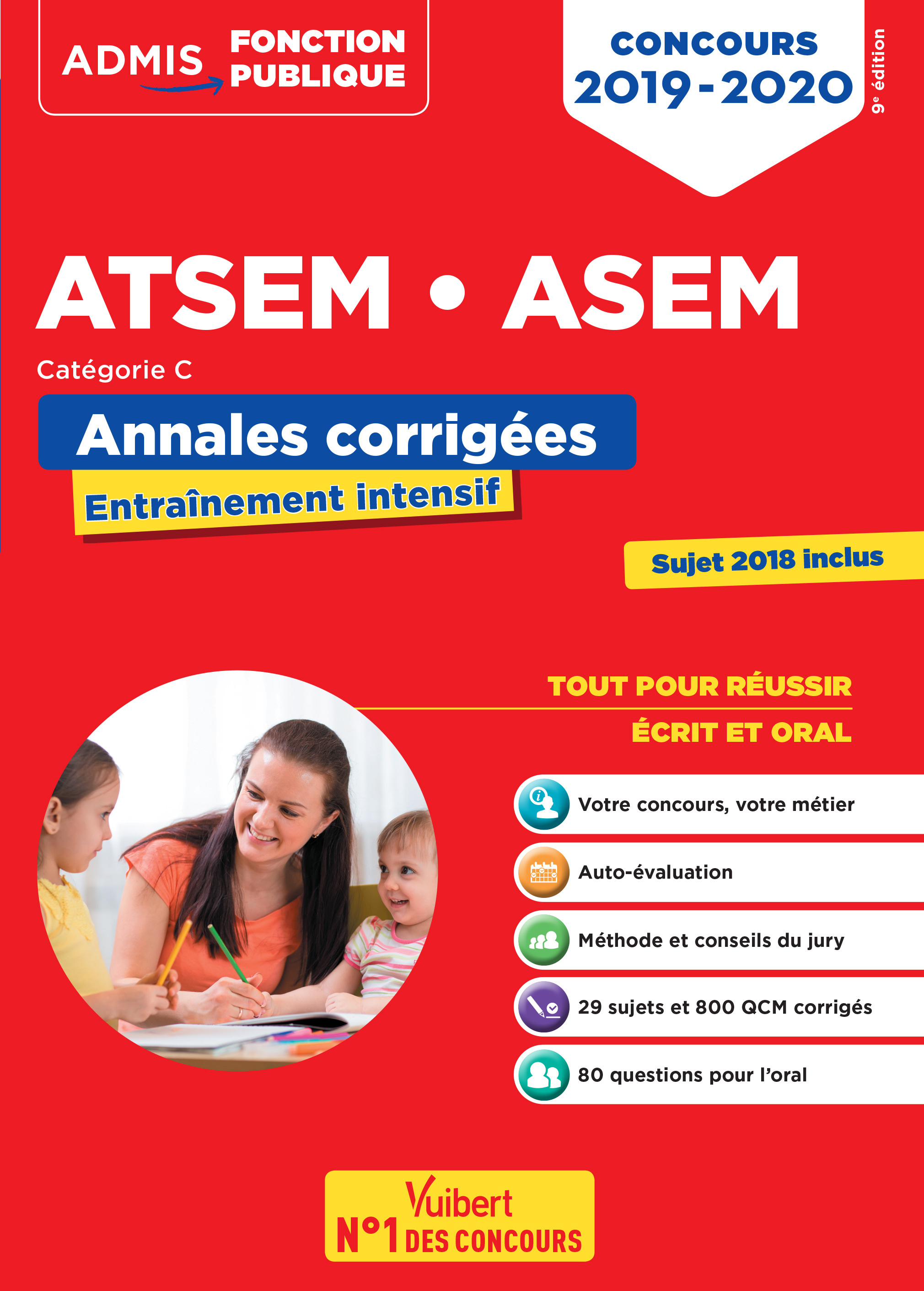 Concours ATSEM et ASEM - Catégorie C - Annales corrigées