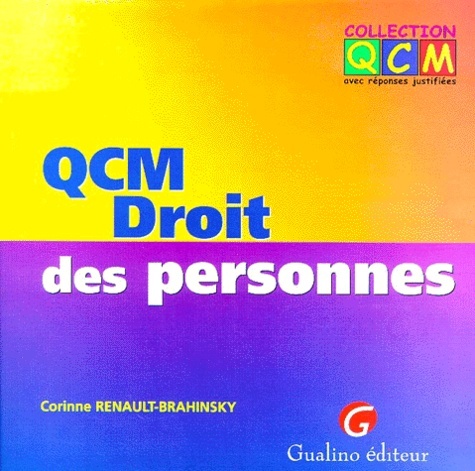 QCM. DROIT DES PERSONNES