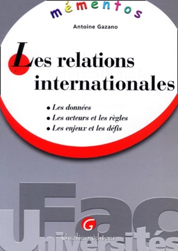 MÉMENTOS LMD - LES RELATIONS INTERNATIONALES