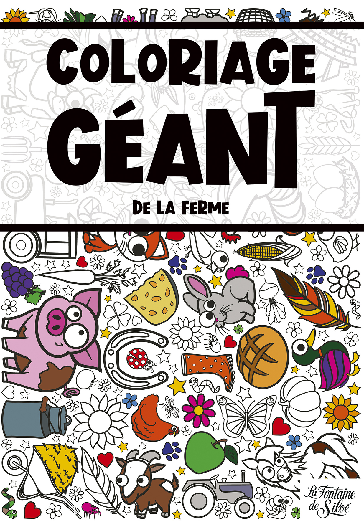 Coloriage géant de la ferme