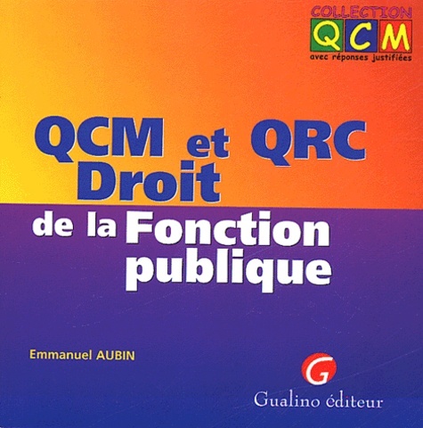 qcm et qrc. droit de la fonction publique