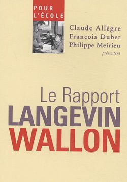POUR L'ECOLE LE RAPPORT LANGEVIN WALLON