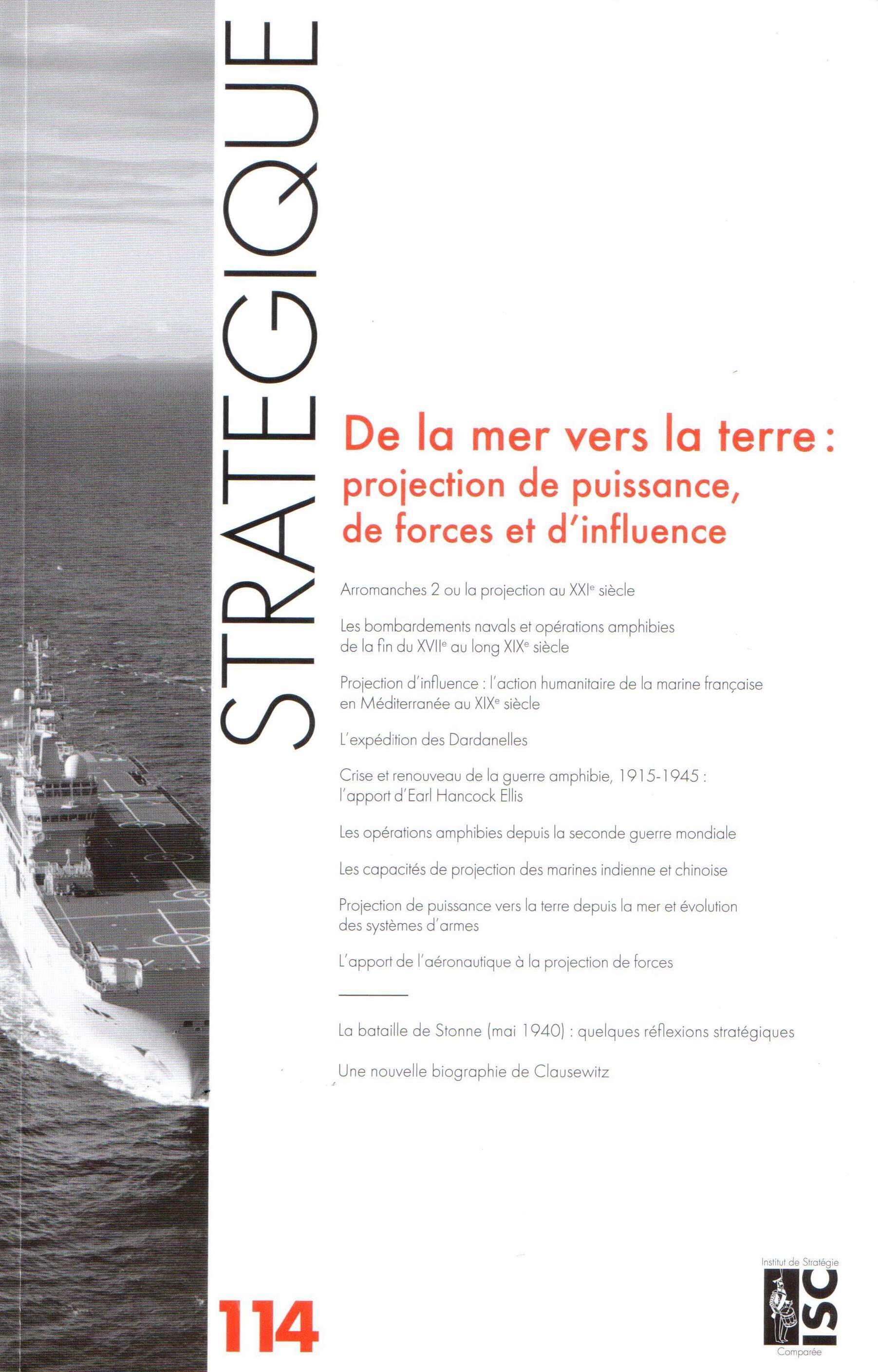 Revue Stratégique n° 114 - De la mer vers la terre