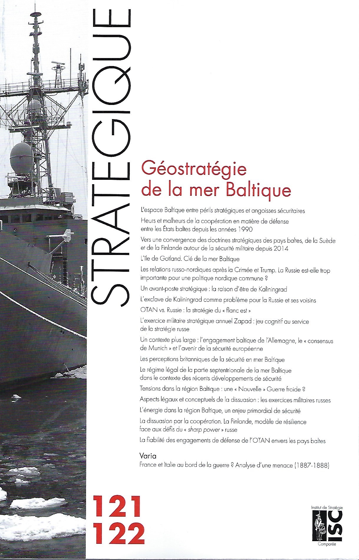 Revue Stratégique n° 121/122 - Géostratégie de la mer Baltique
