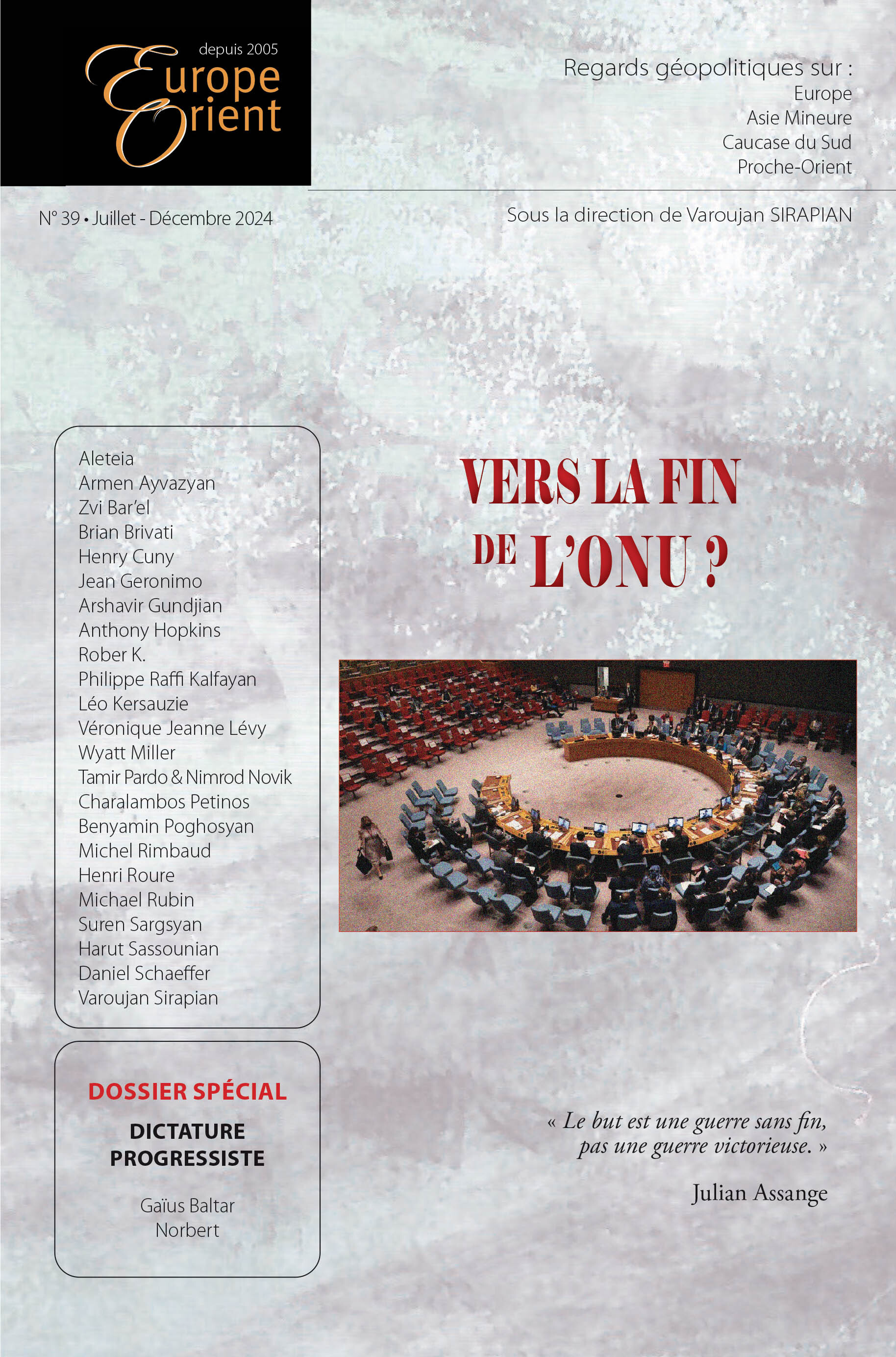 E&O-39 : VERS LA FIN DE L'ONU ?