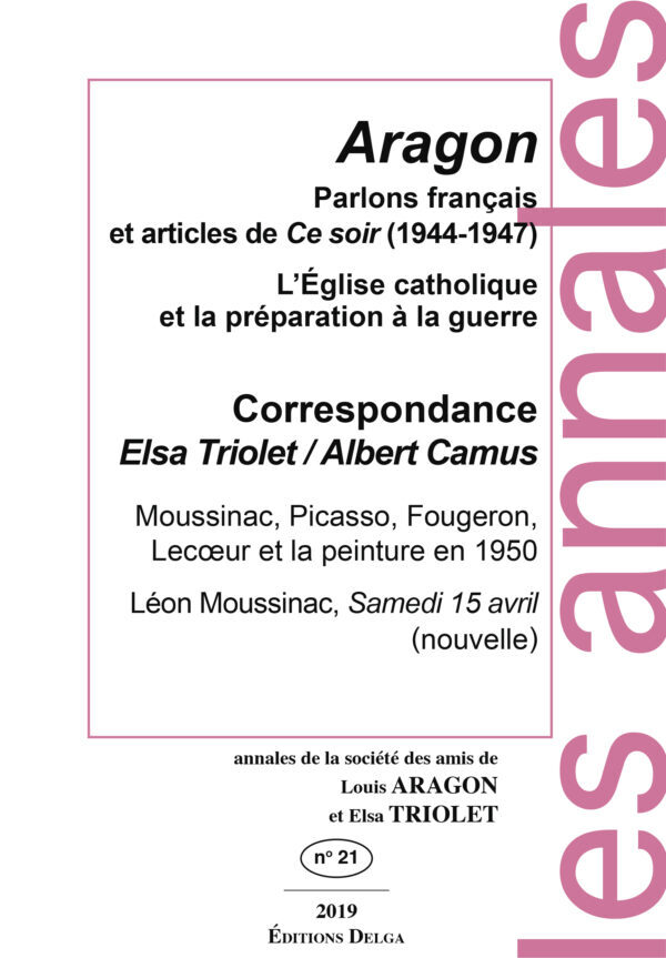 Parlons français et articles de Ce soir (1944-1947)
