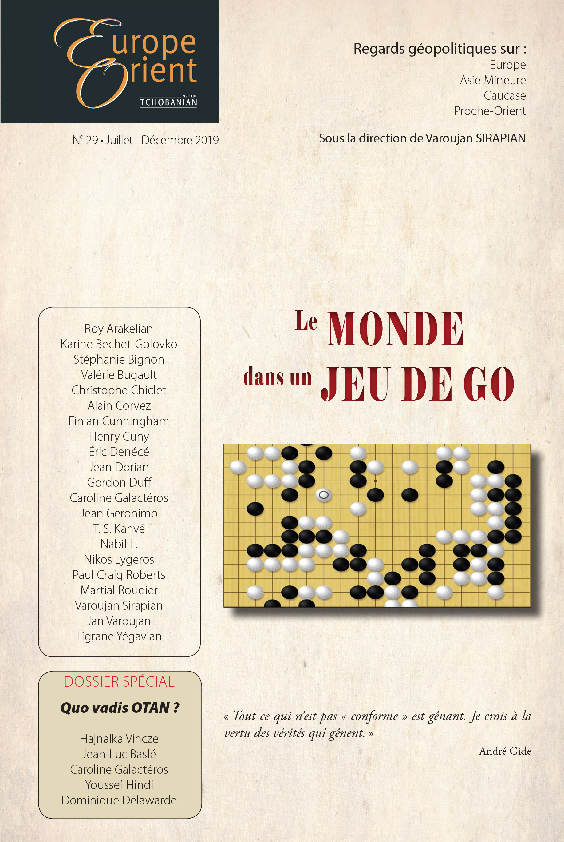E&O-29 : LE MONDE DANS UN JEU DE GO