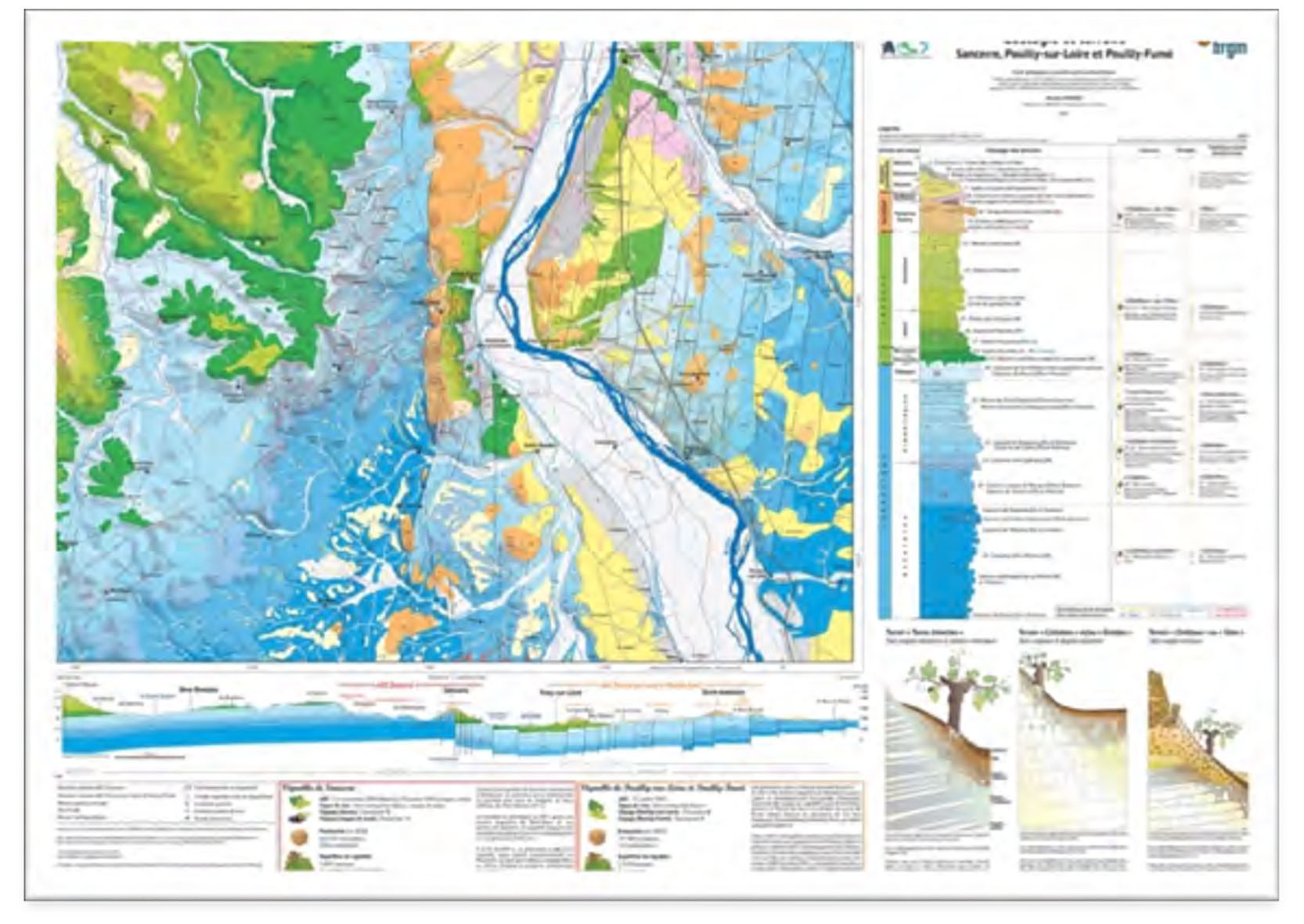 GEOLOGIE ET TERROIRS PLAT, SANCERRE POUILLY-SUR LOIRE ET POUILLY FUME