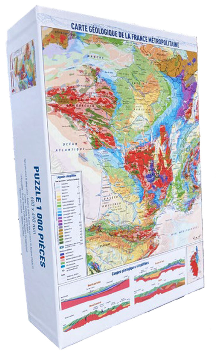 PUZZLE FRANCE GEOLOGIQUE PUZZLE 1000 PIECES