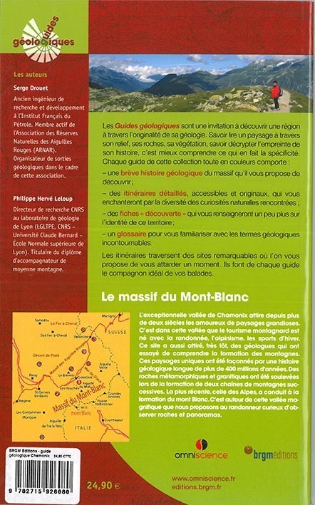 VALLEE DE CHAMONIX  MASSIF MT BLANC GUIDE GEOLOGIQUE