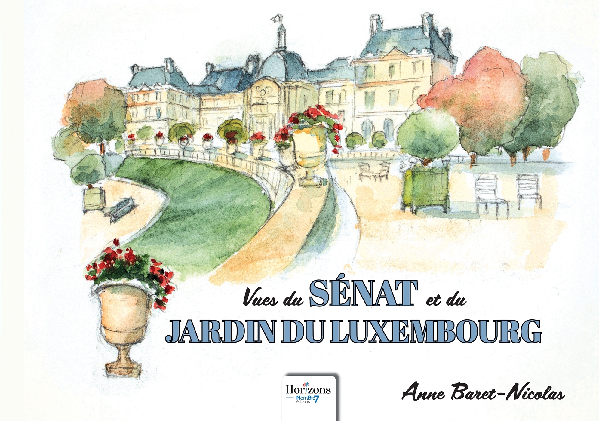 Vues du Sénat et du jardin du Luxembourg