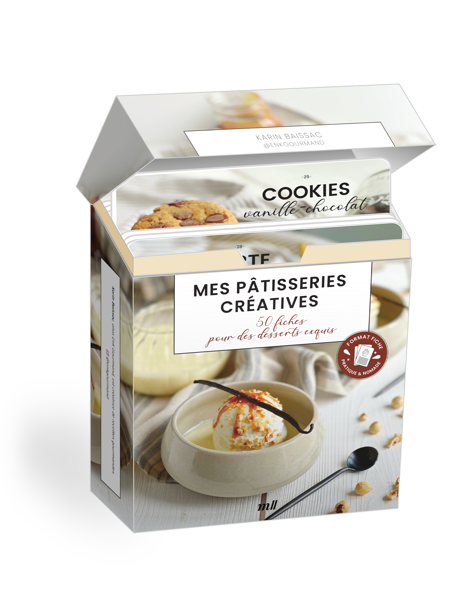 Coffret - Mes pâtisseries créatives - 50 fiches pour des desserts exquis