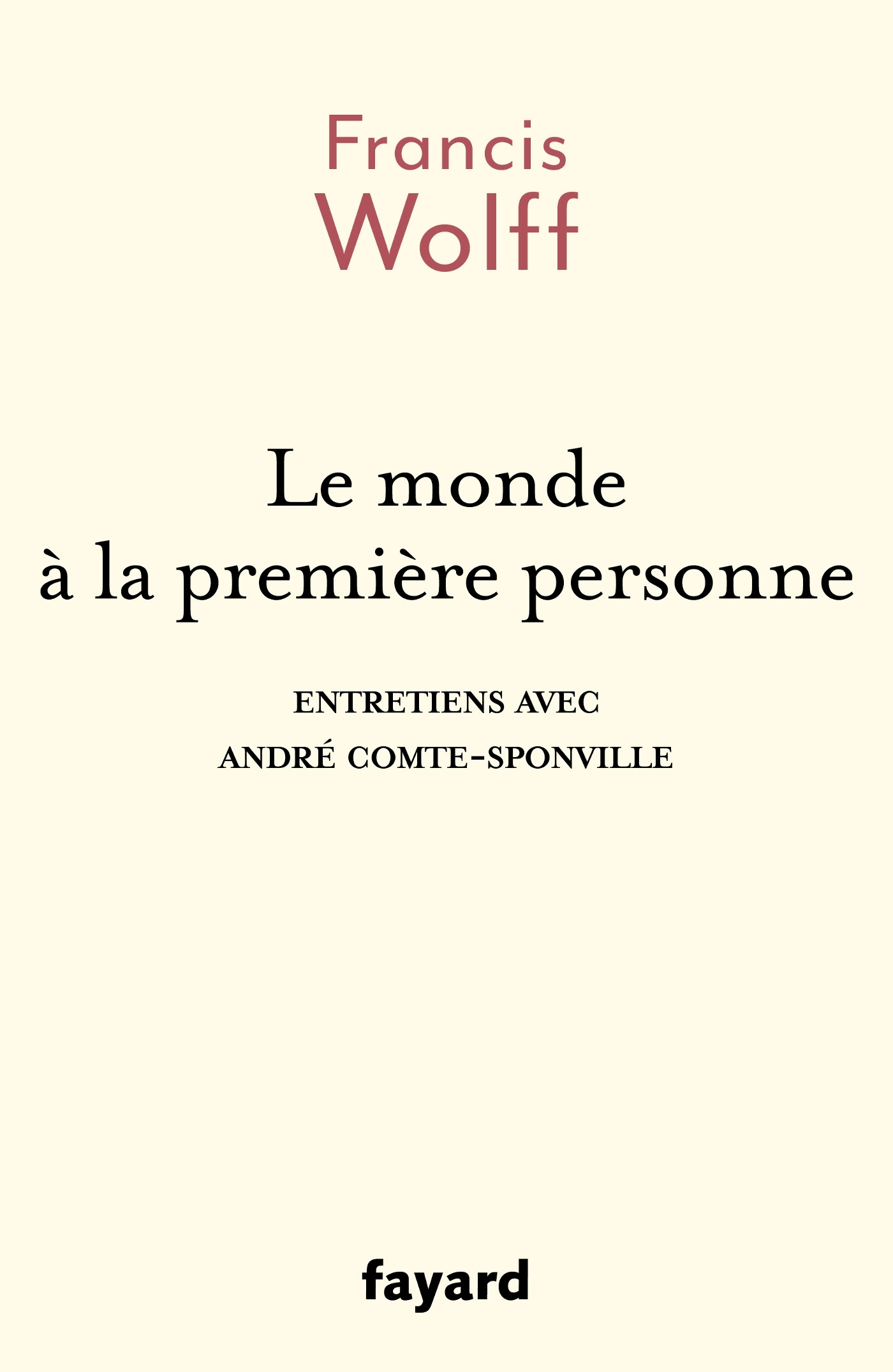 Le monde à la première personne