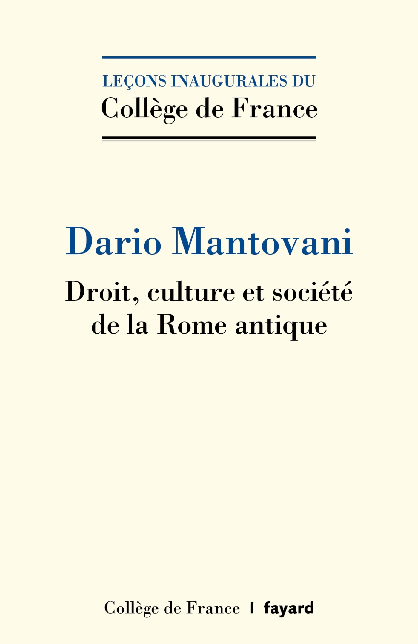 Droit, culture et société de la Rome antique