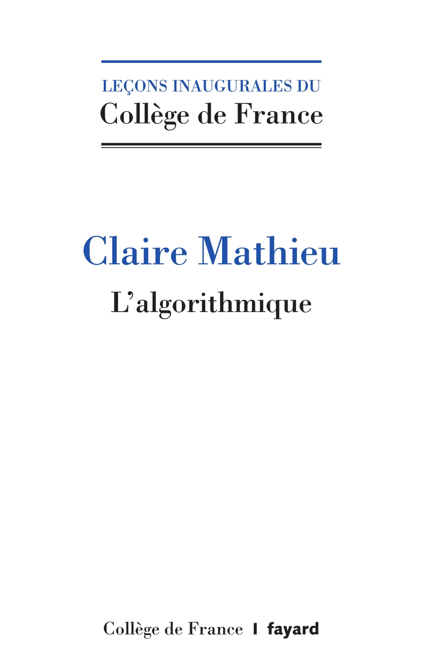 L'Algorithmique