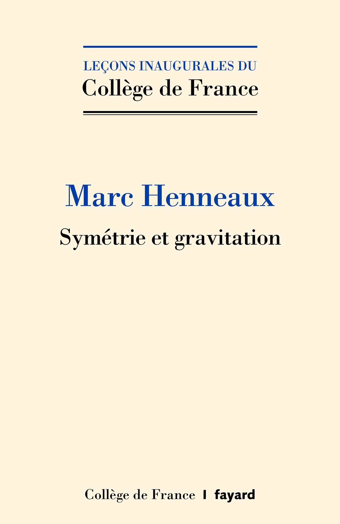 Symétrie et gravitation