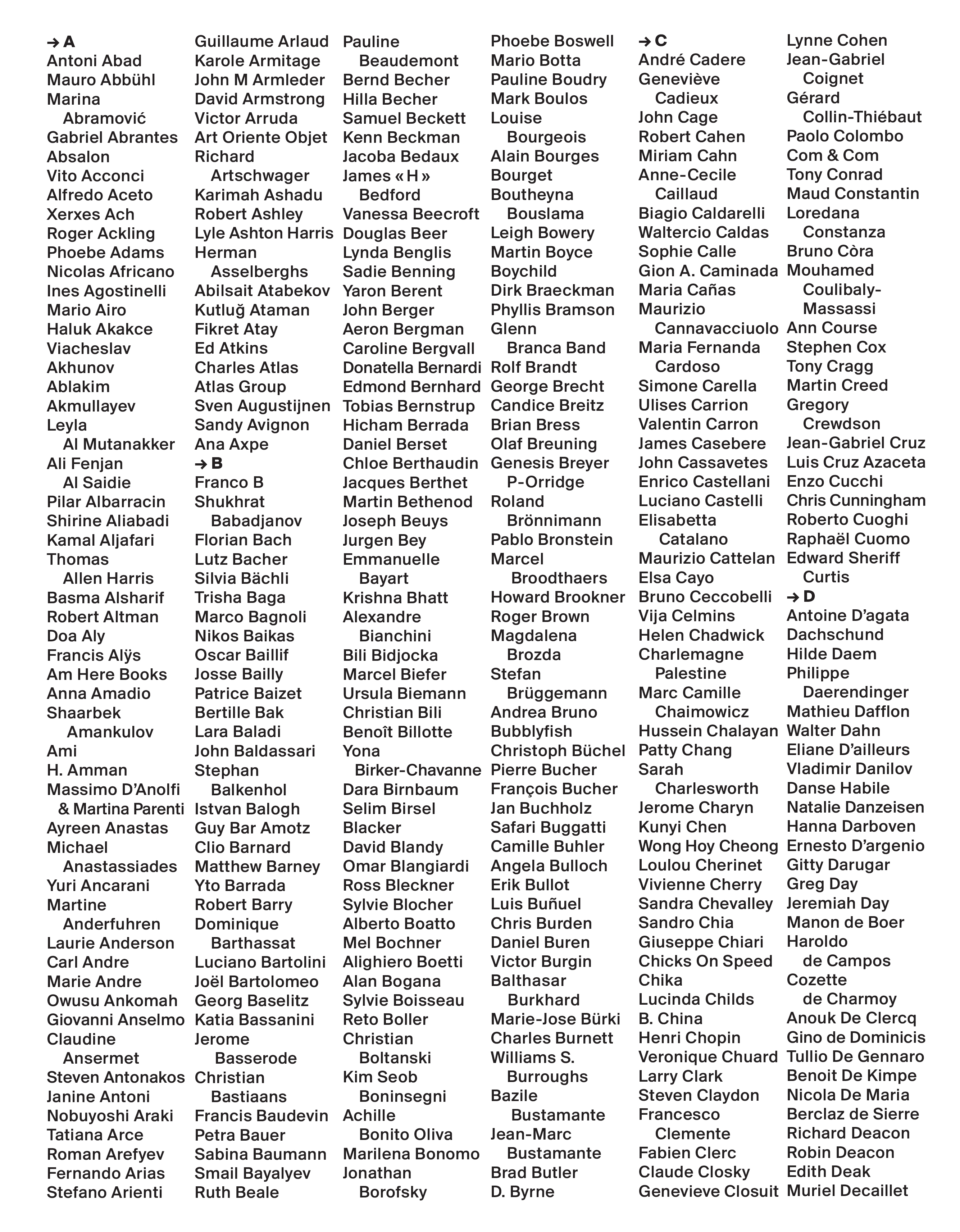 Centre d'Art Contemporain Genève - 1974-2017