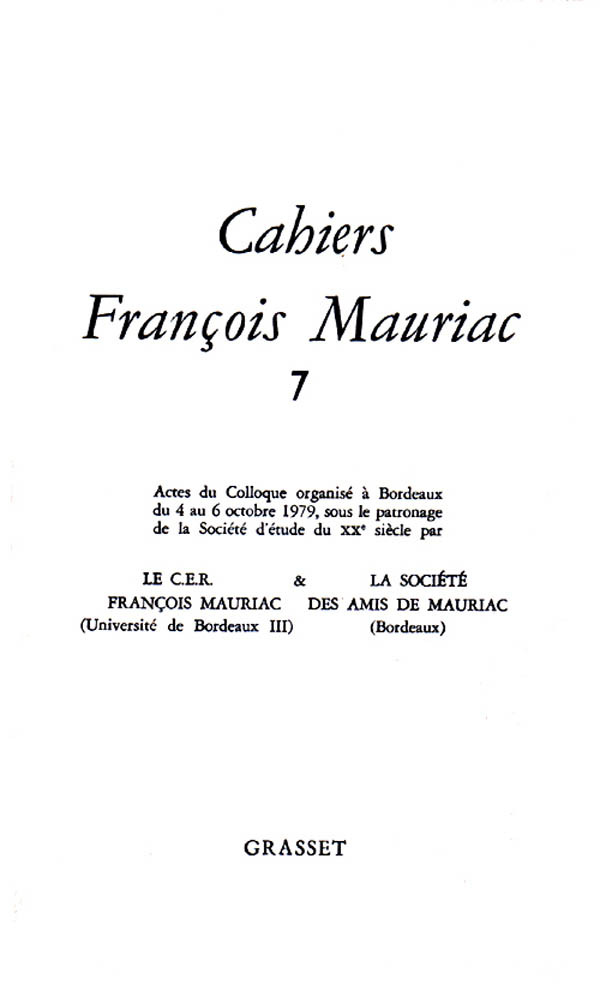 Cahiers numéro 07