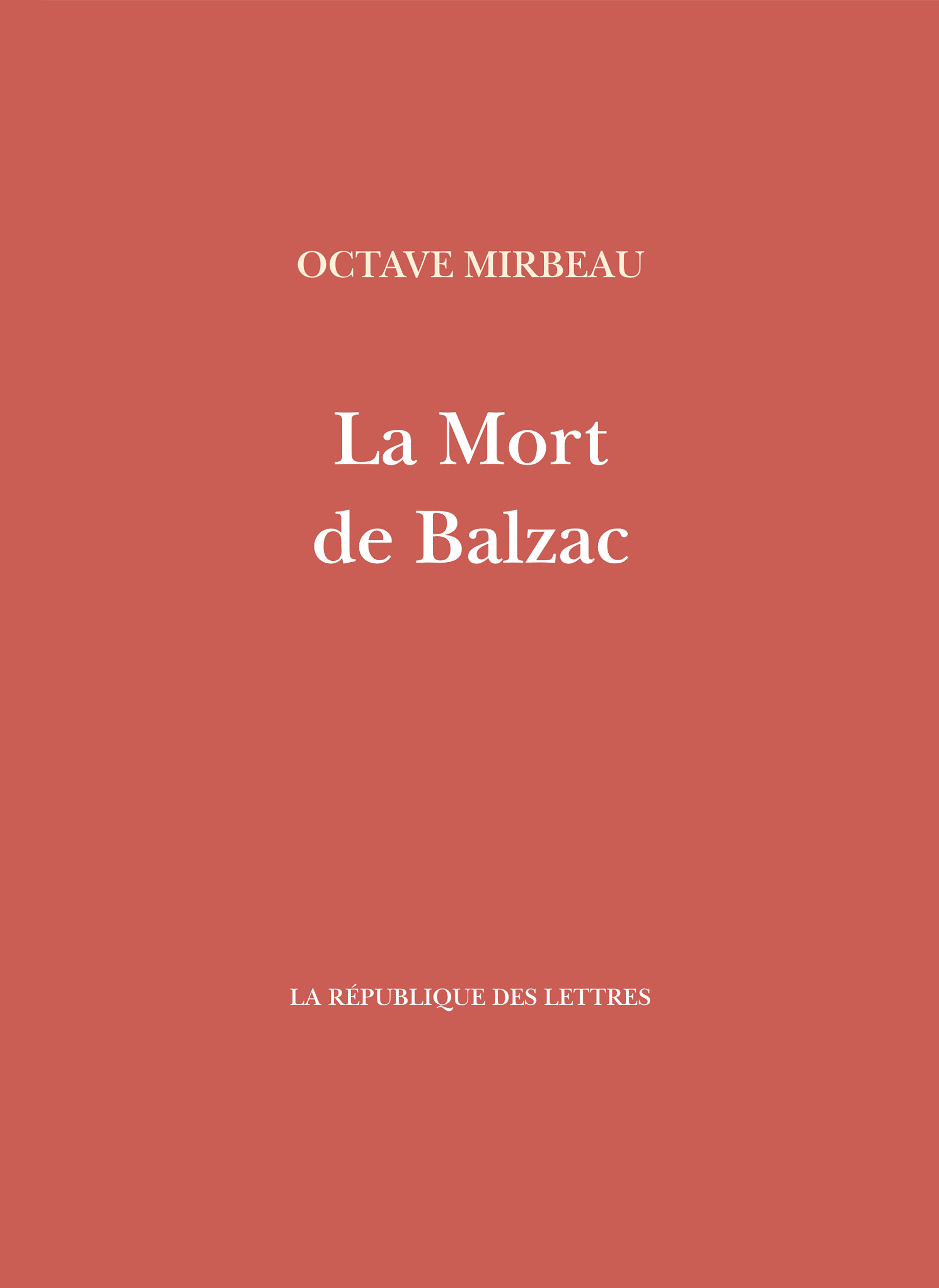 La Mort de Balzac