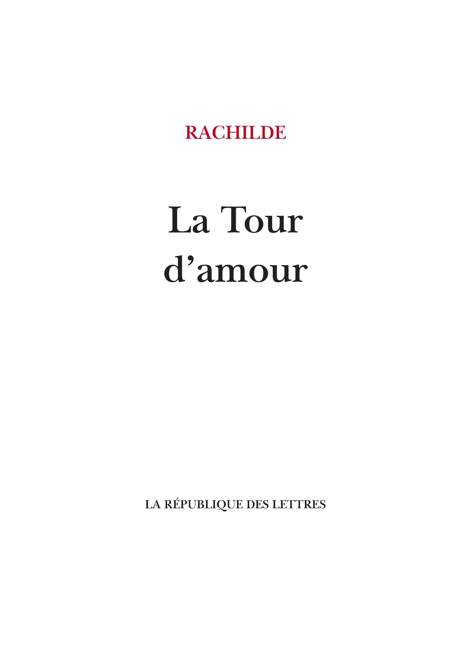 La Tour d’amour