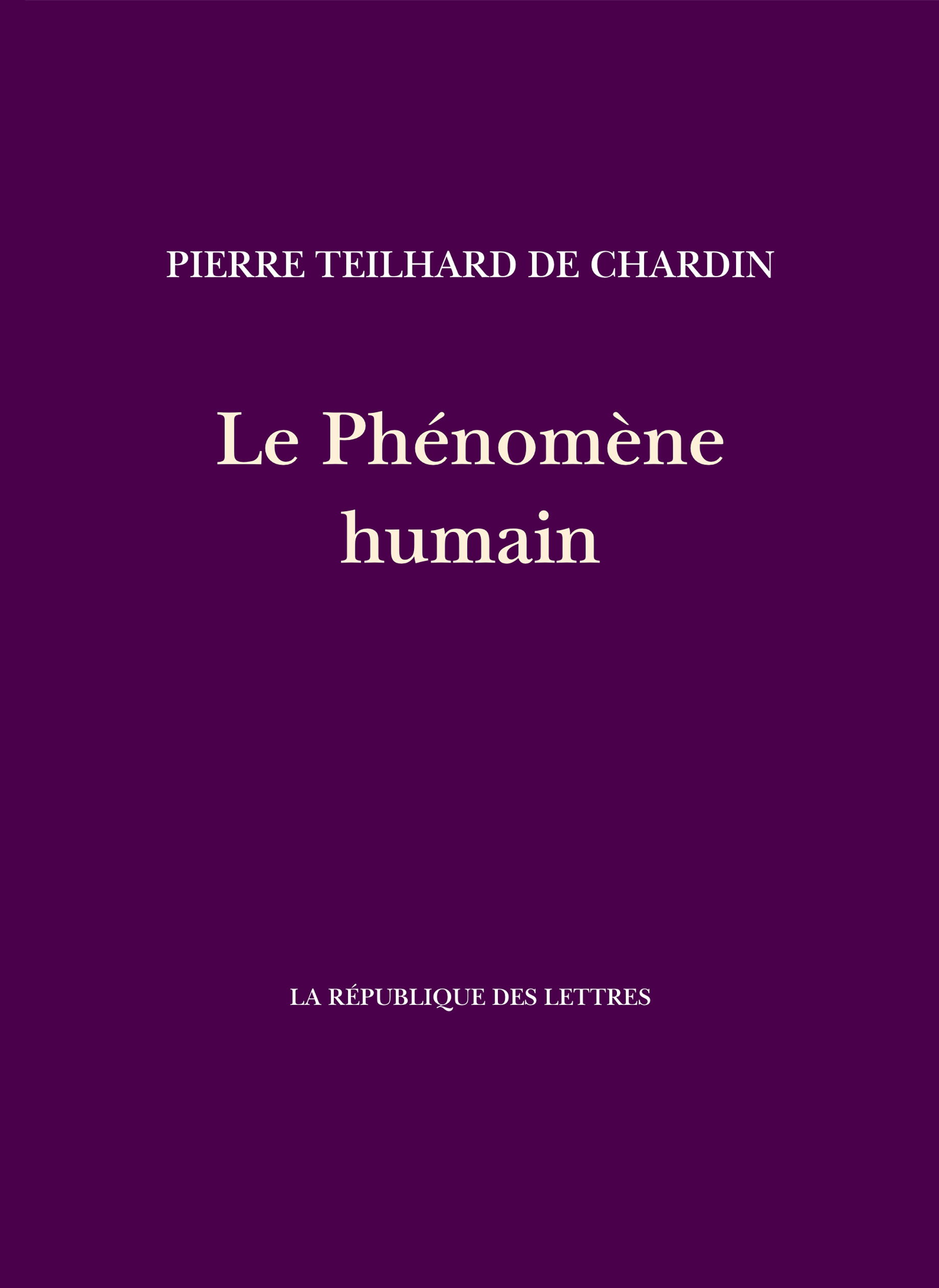 Le Phénomène humain