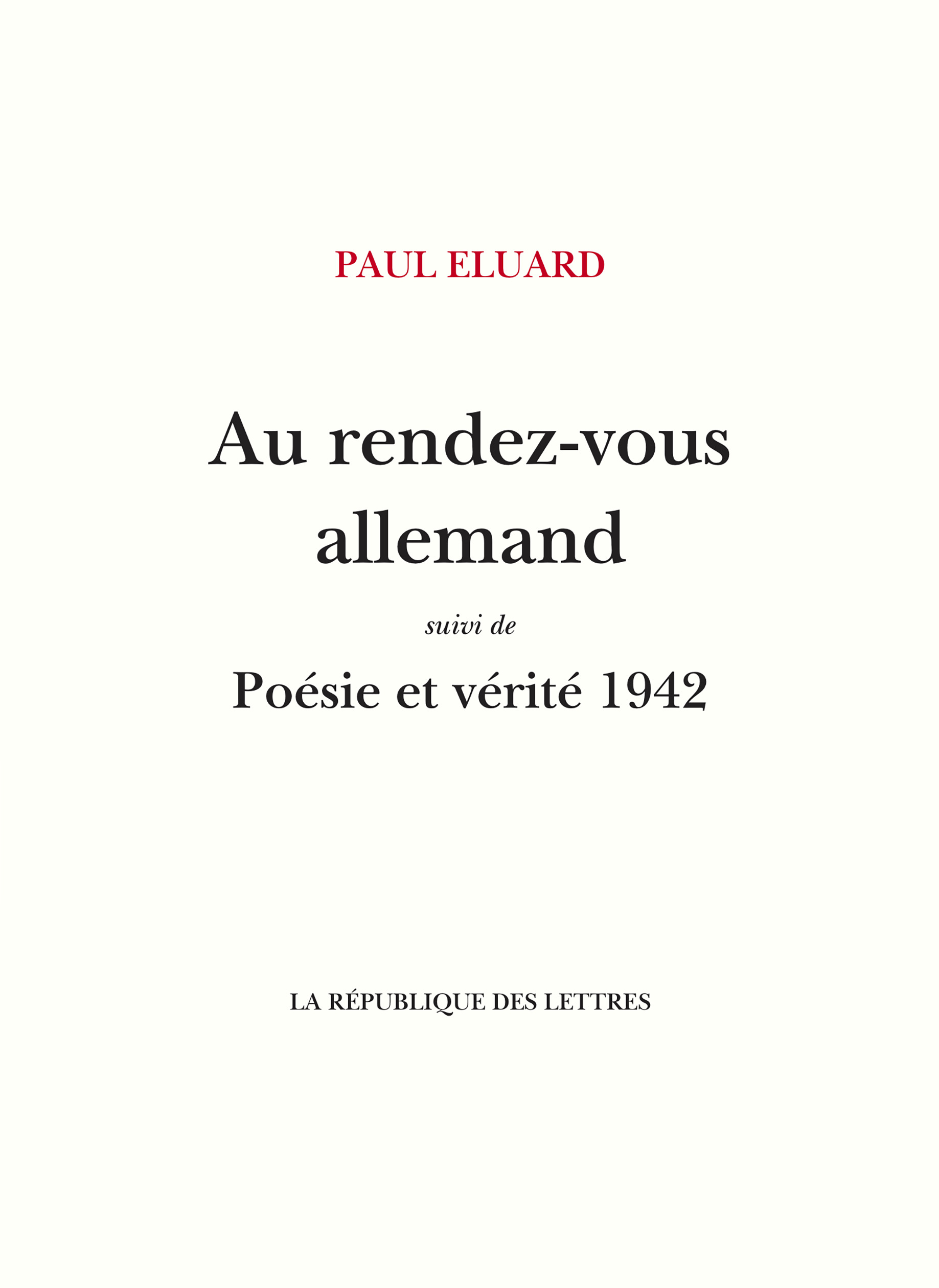 Au rendez-vous allemand