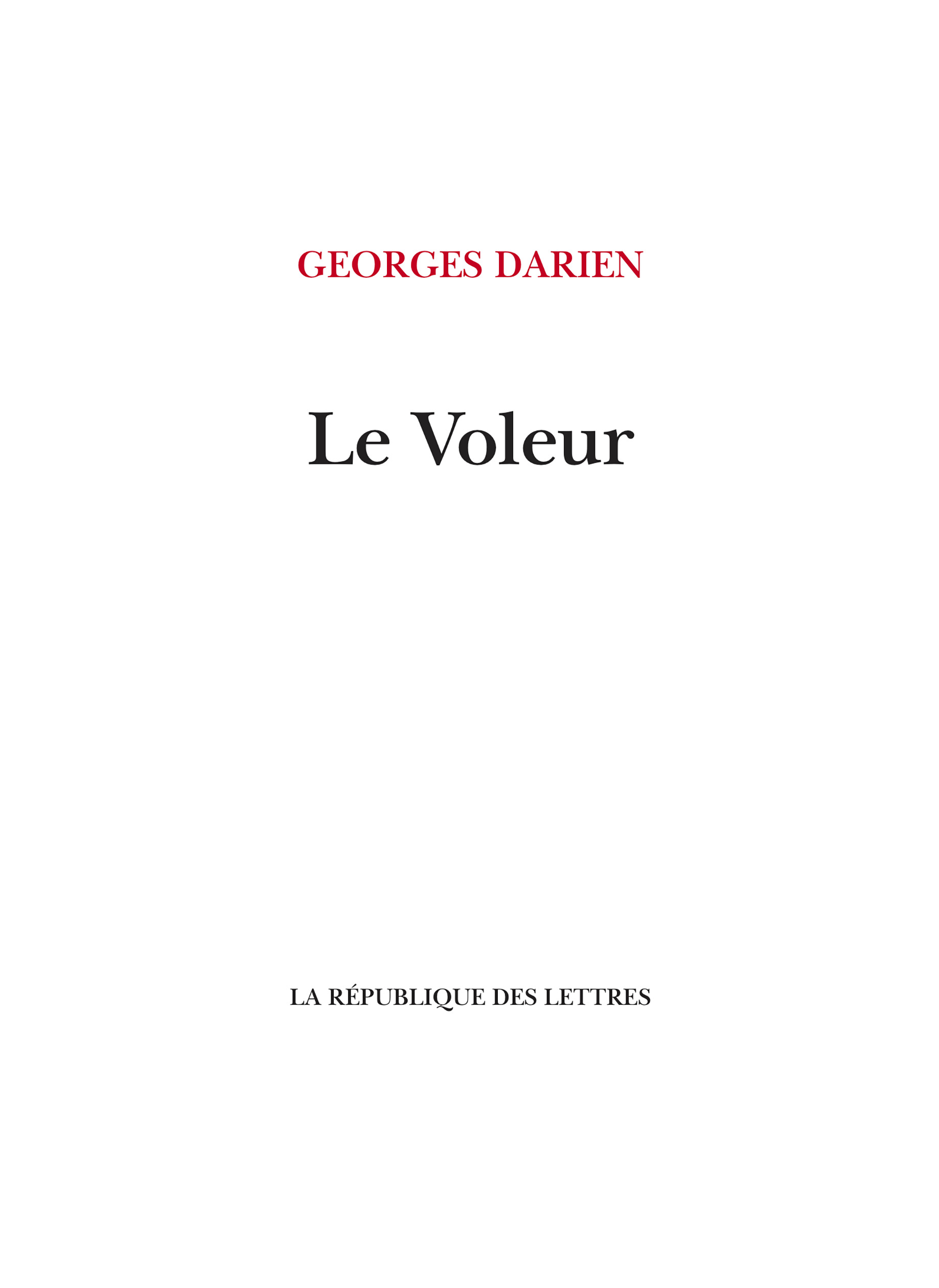 Le Voleur