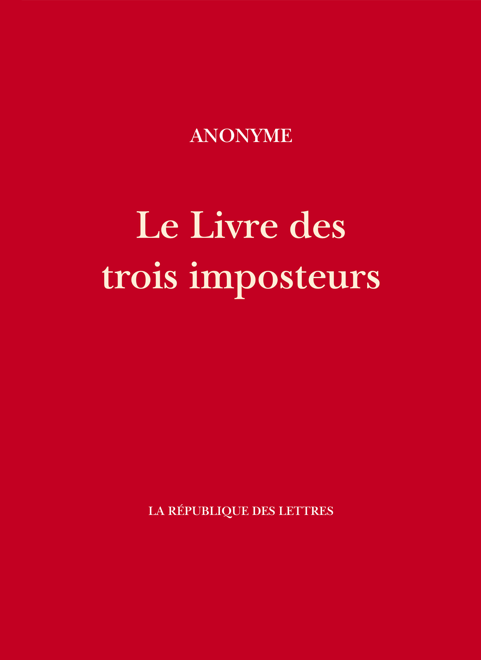 Le Livre des trois imposteurs
