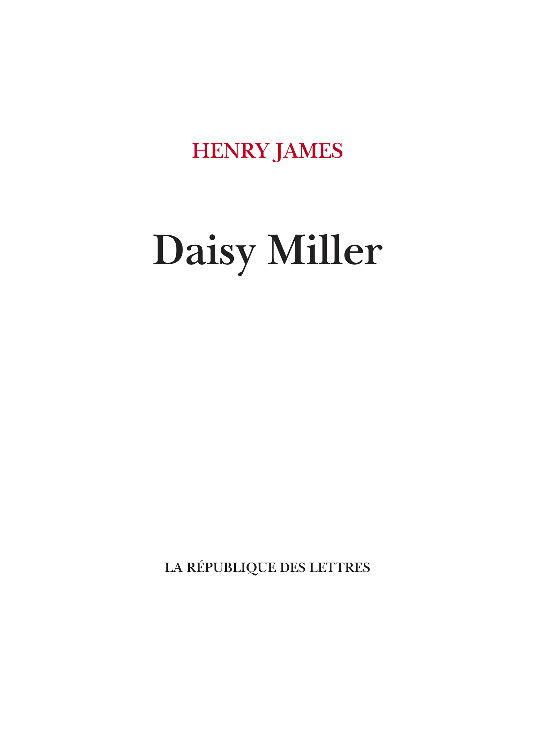 Daisy Miller