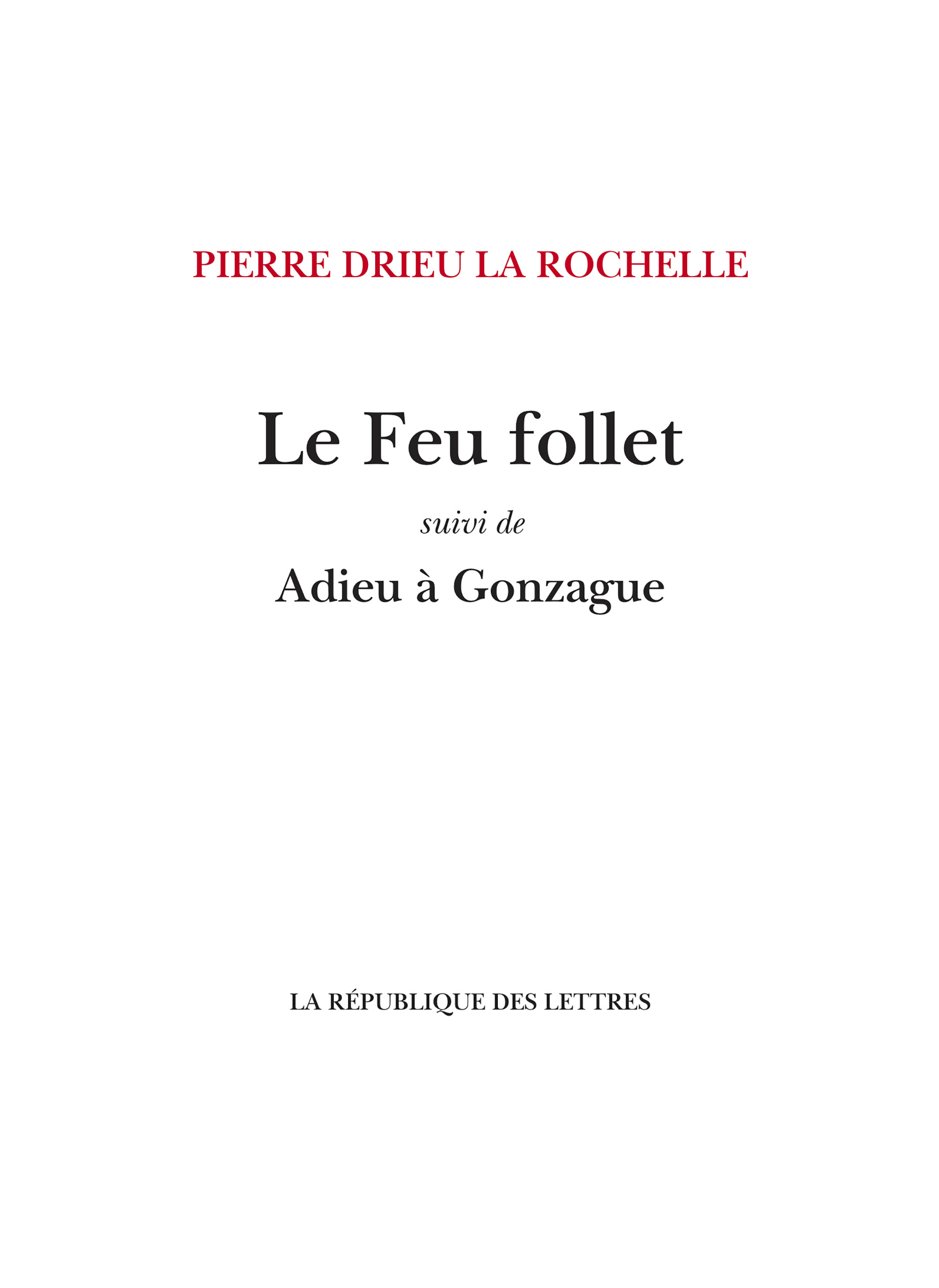 Le Feu follet