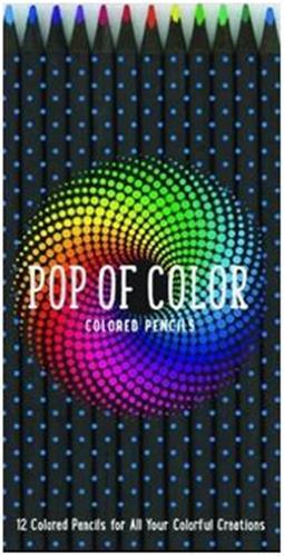 Pop of Color 12 Colored Pencils /anglais