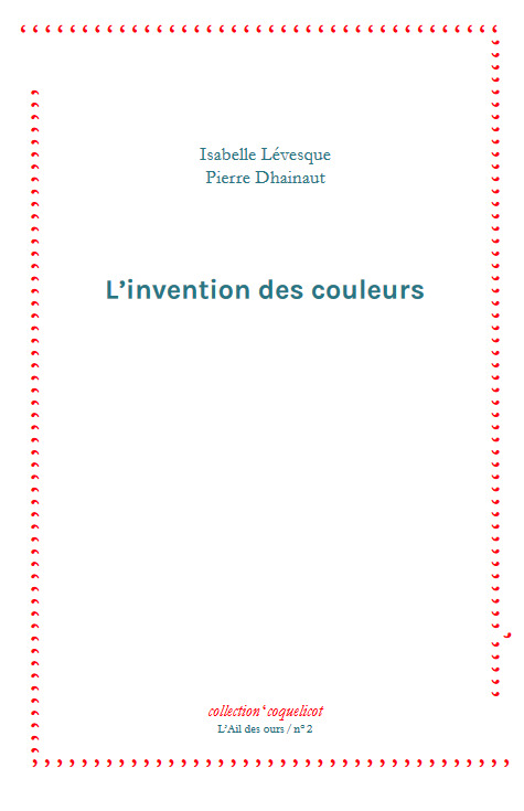L'invention des couleurs