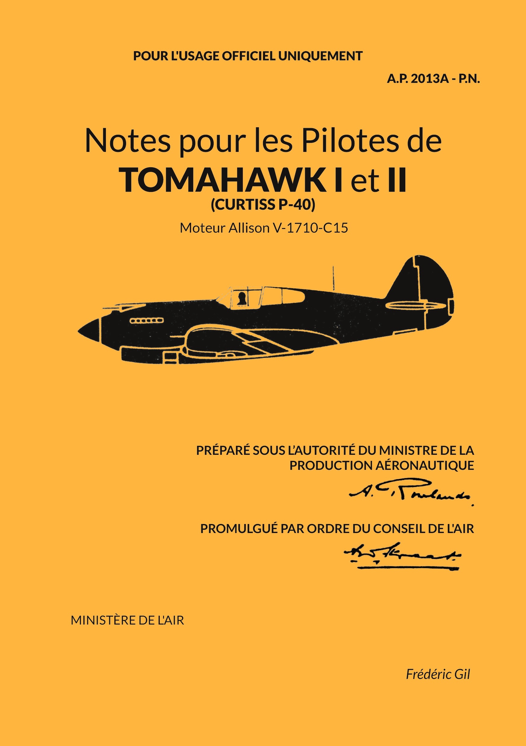 Notes pour les Pilotes de TOMAHAWK I et II
