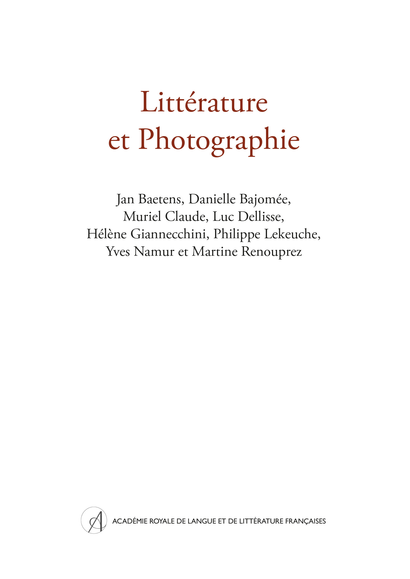 Littérature et Photographie