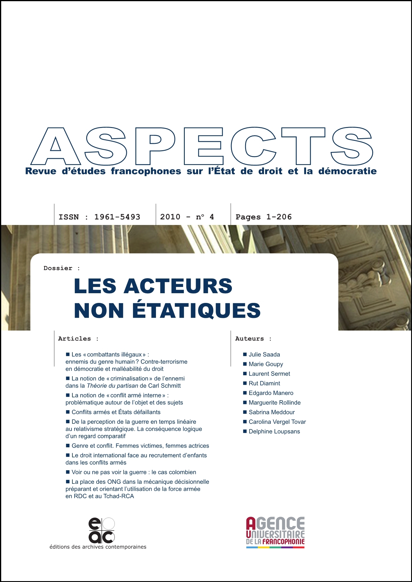 Les acteurs non-étatiques dans les conflits armés, Revue ASPECTS No.4