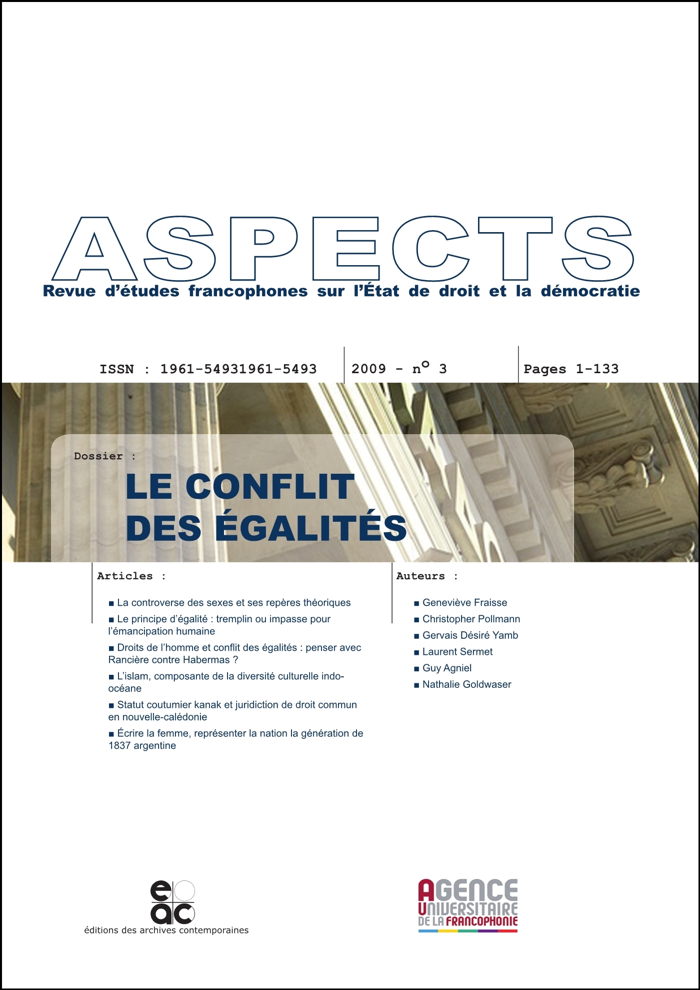 Le conflit des égalités, Revue ASPECTS No.3