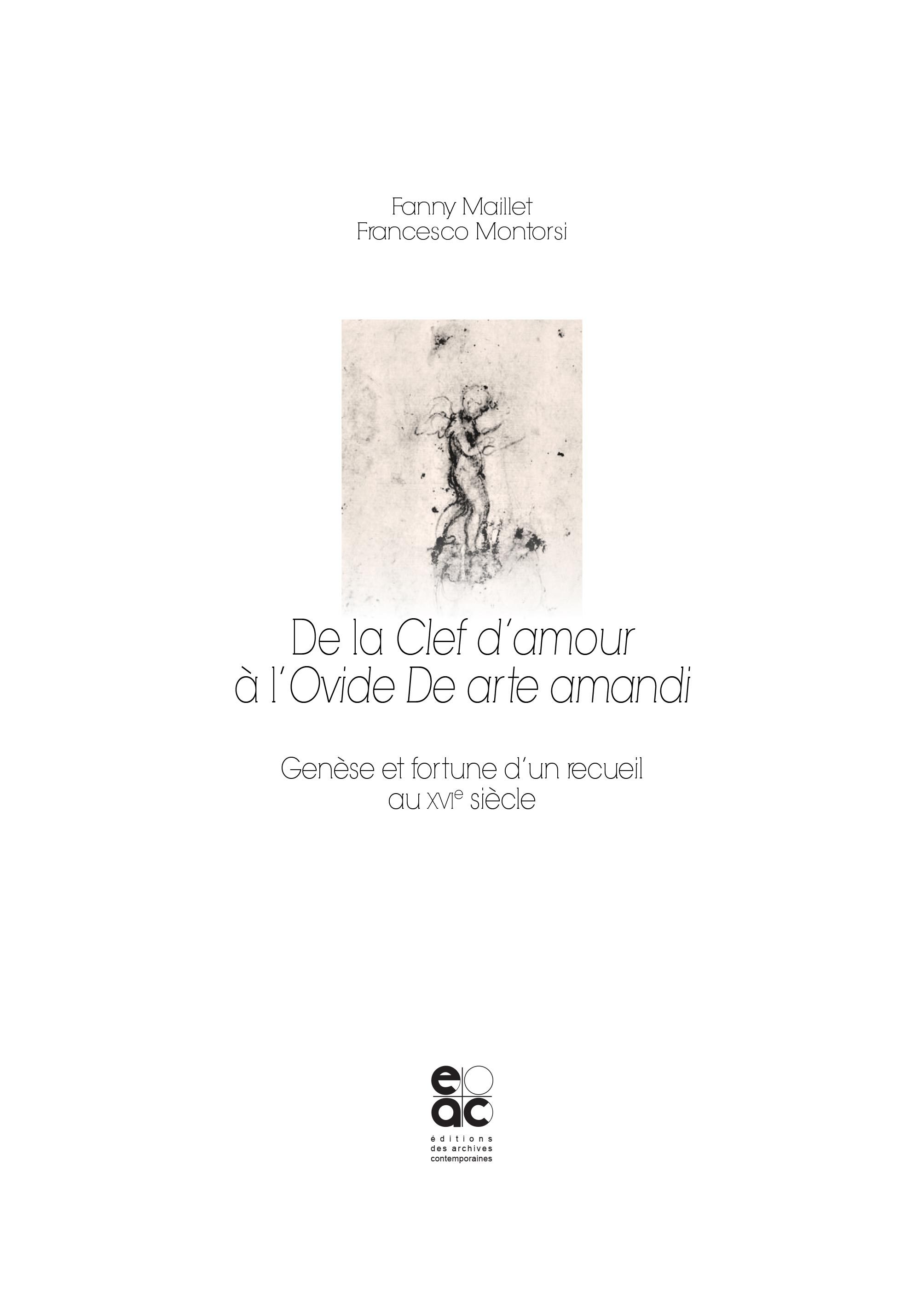 De la Clef d'amour à l'Ovide De arte amandi